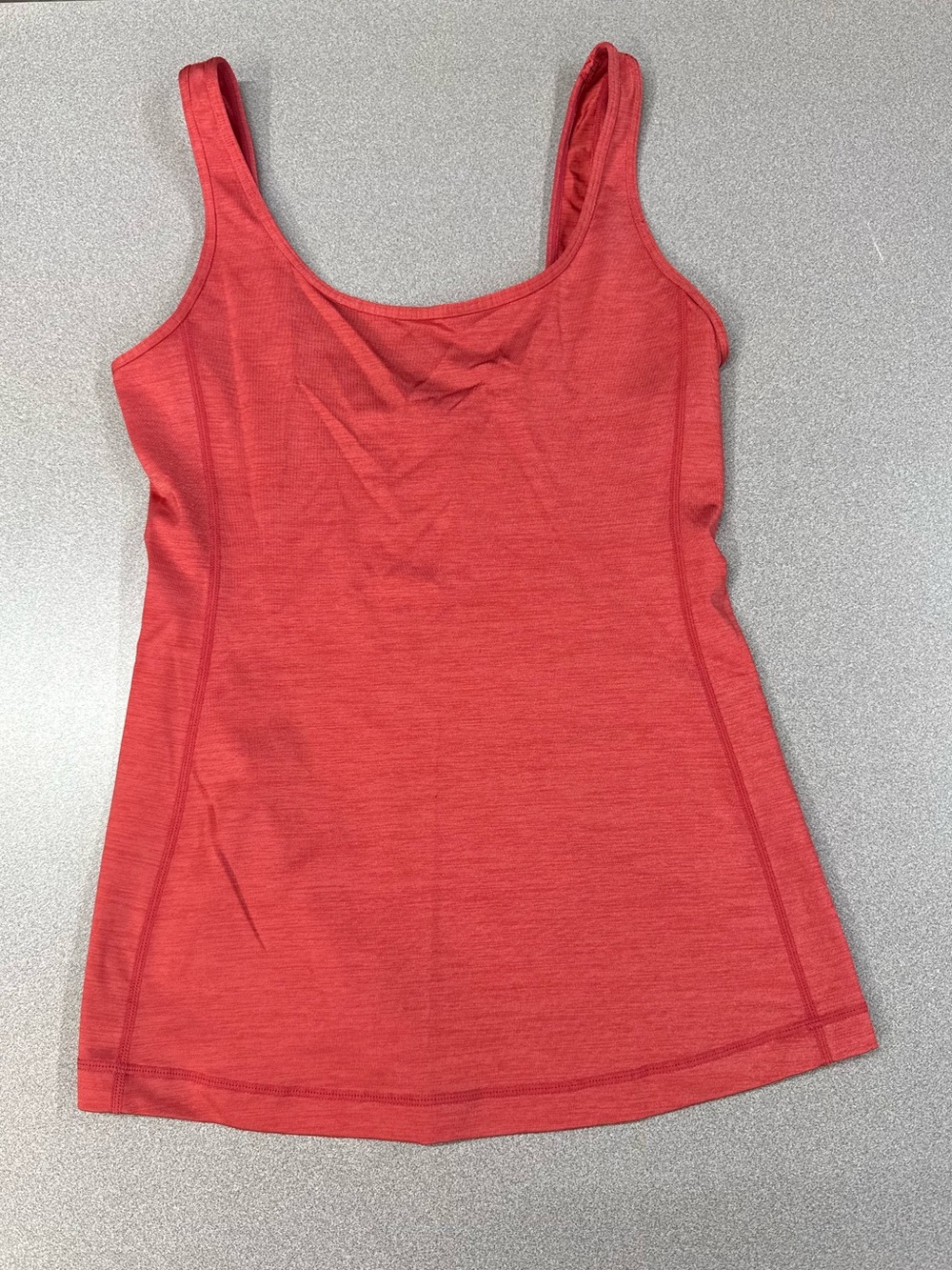 Lululemon Coral Red Tank Top Scoop Neck